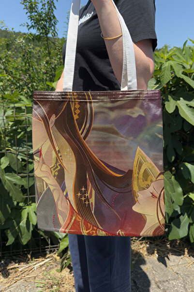 ZipZap Tian Guan Cifu V5 Summer Winter Double-Sided Canvas Printing Tote Bag ...