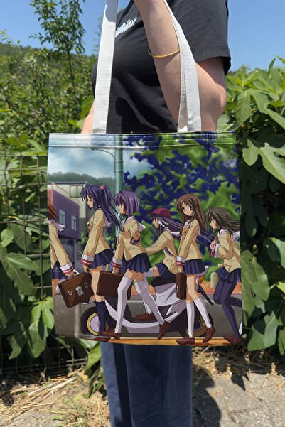 ZipZap Clannad: after Story V4 Summer Winter Double Sided Canvas Print Tote B...