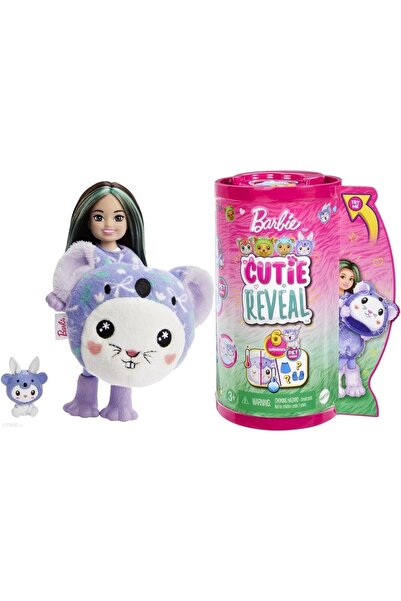 Barbie Papusa in costum de animalut, Color Reveal Chelsea Bunny-Koala, Multic...