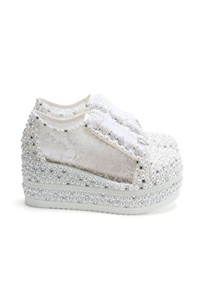 Stilo Wedding Dress Shoes Evening Dress Wedding Ceremony 8cm Platform Comfortable Sports Bridal Shoes