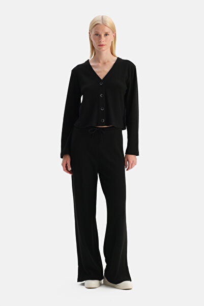Dagi Black Wide Leg Camisole Trousers