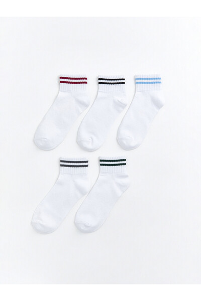 LC Waikiki Sparkling Choices Striped Girls' Bootie Socks 5-Piece from Shining...