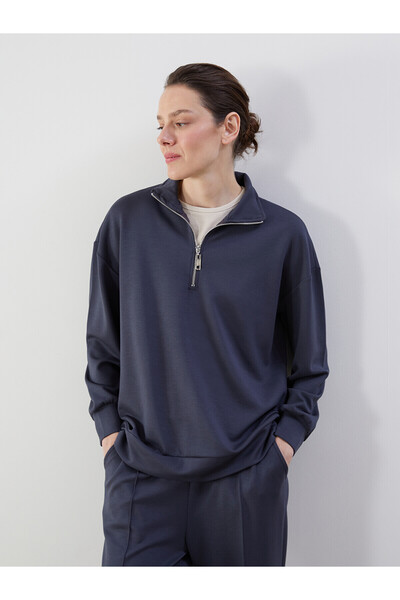 LC Waikiki Nevavm Women's Sweatshirt with a High Collar