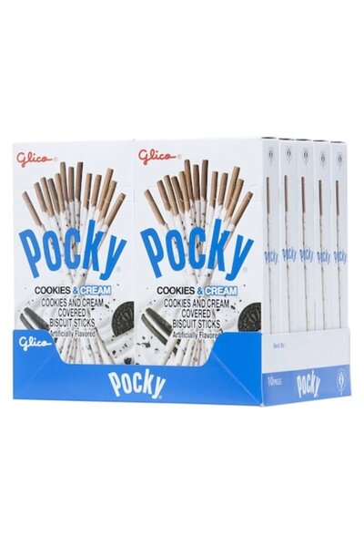 Pocky Sticks, Pocky, Cookies & Cream, (10*40g)