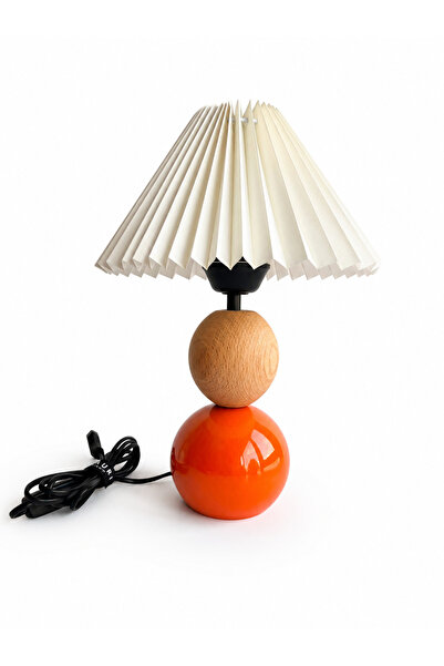 Kauri Studio Bohemian Natural Globe Wood and Globe Metal Body Decorative Lamp...