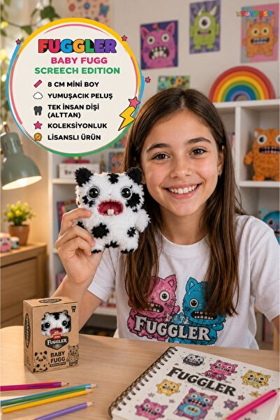 TOYFEST لعبة فوجلر بيبي فوغ سكريتش المحشوة باللونين الأسود والأبيض، مجسم قابل...