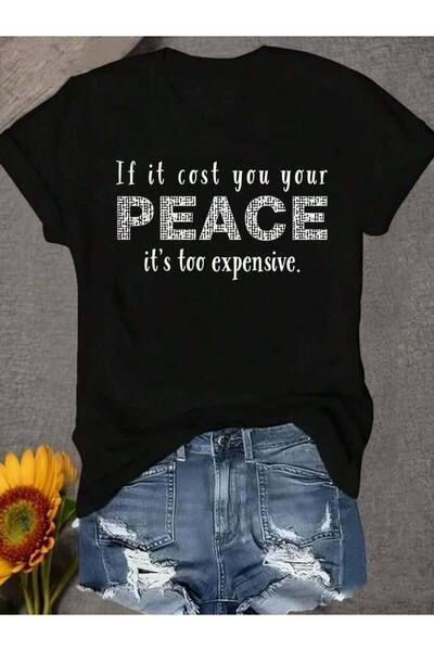 23ERVA If It Cost You Your PEACE It's Too Expensive Round Neck Pullover Comfo...