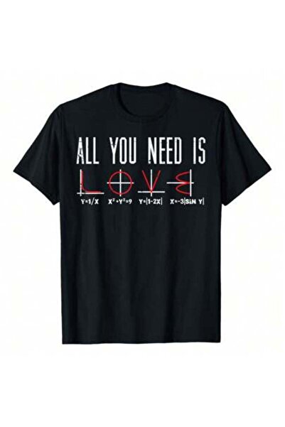 23ERVA All You Need Is Love Valentines Day Math Algebra Men T-Shirt, 220g Pur...