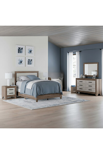 Ashley Furniture غرفة نوم شارناري كوين بانل