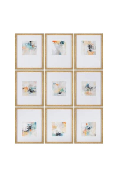 Crestview Collection S/9 Glass Art