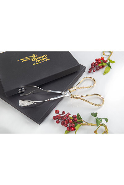 alya home aksesuar Service Tongs Gold