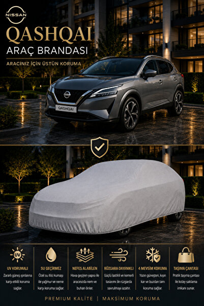 PJ & Me Nissan Qashqai Car Cover 2014-2026 Compatible Gray Auto Protection Co...