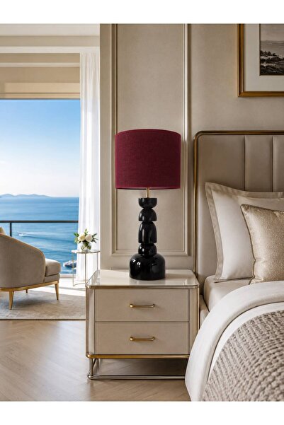 VENÜS NOVA VENÜS MİMOSA ABAJUR | AHŞAP SERİSİ | MODERN KOYU CEVİZ ABAJUR | KR...
