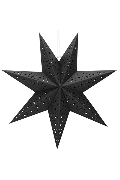 Danex Stea decorativa 3D din hartie ajurata, 50cm, neagra,