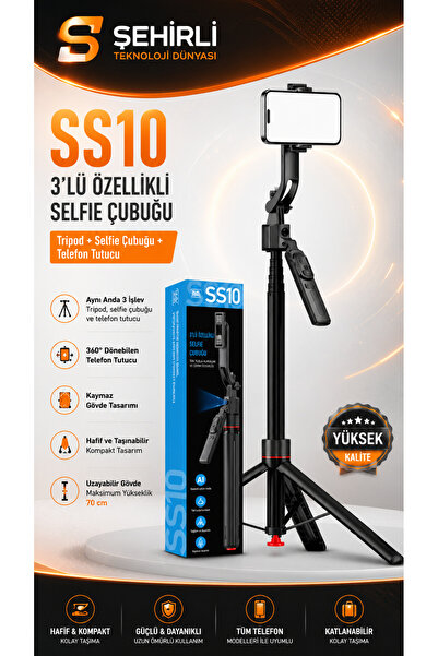 Subzero SS10 Titreşim Önleyici Selfi Çubuğu Şehirli Teknoloji Dünyası
