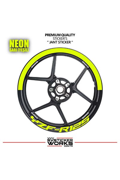 ARONA Yamaha Yzf-R125 Wheel Rim Strip – Half Rim Cover & Yzf-R125 Lettering S...
