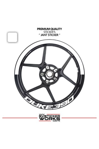ARONA Ktm Duke 390 Wheel Rim Strip – Half Rim Cover & Duke 390 Lettering Stic...