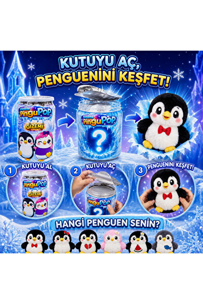 LRS STORE Penguin Plush Pingu Pop |   Collectible Cute Penguin Toy |   Childr...