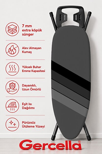 GERCELLA (HEDİYELİ) CORSA ÜTÜ MASASI KILIFI BEZİ ÖRTÜSÜ