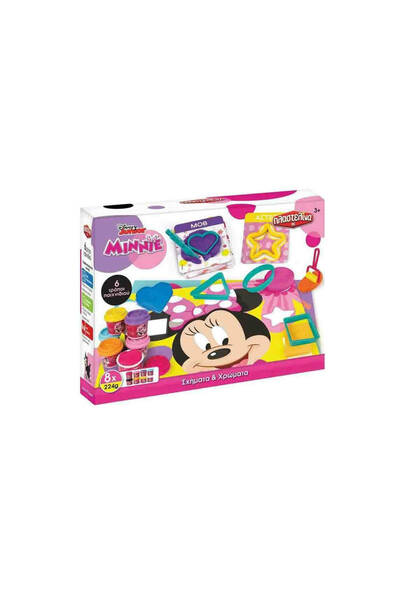 As ΣΕΤ PLAYDOUGH MINNIE ΧΡΩΜΑΤΑ ΚΑΙ ΣΧΗΜΑΤΑ 8 ΤΕΜΑΧΙΑ.