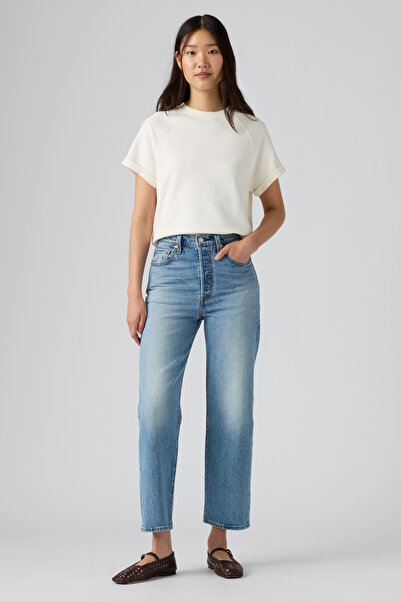 Levi's Γυναικείο τζιν Ribcage Straight Ankle Should Be Easy Med Indigo