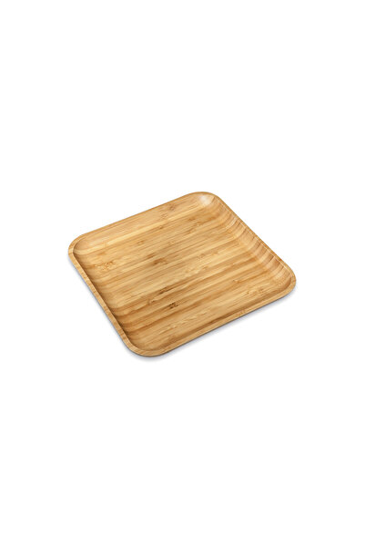 WILMAX ENGLAND Farfurie desert WILMAX Natur, bambus, pătrată, 20.5x20.5 cm