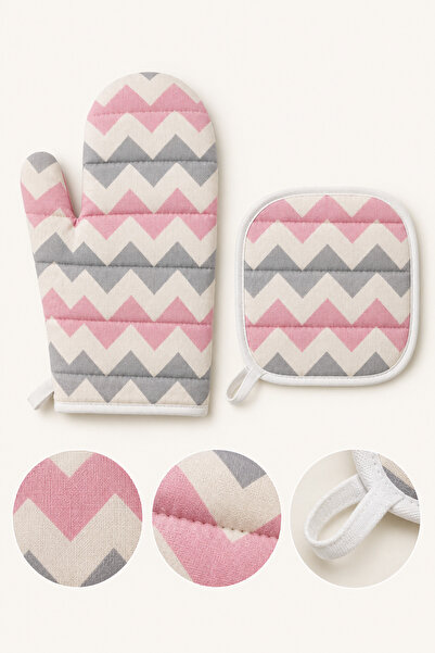 nnevora Set of 2 Kitchen Gloves – Heat-Resistant Oven Gloves and Pot Holders