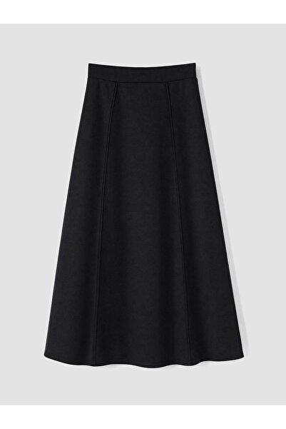 LC Waikiki Lcw Grace Black Elastic Waist A-Line Skirt