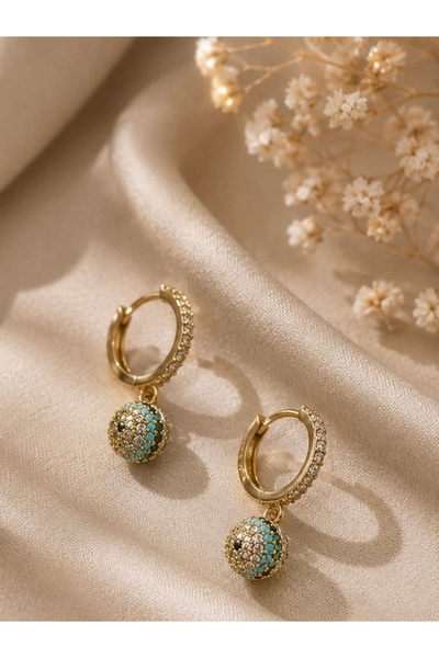 Zas Jewelry Evil eye beaded earrings