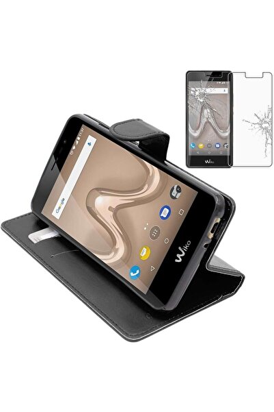 OEM ebestStar Husă elegantă tip portofel din piele pentru Wiko Tommy 2, Negru