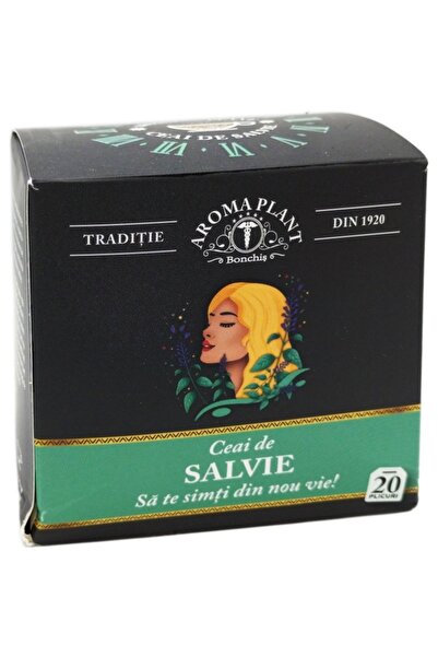 Aroma Plant Ceai de Salvie, 100% fara aditivi sau pesticide, 20 plicuri