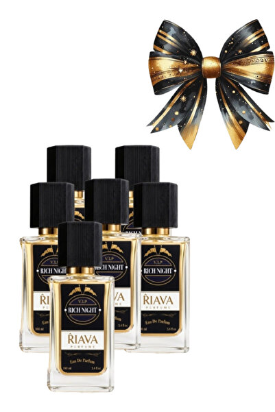 RIAVA PERFUME 6 قطع من عطر في آي بي ريتش نايت جولد 100 مل