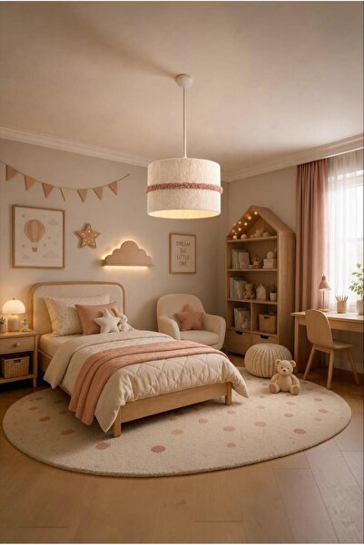Elizim Home Lighting Bohem Modern Makrome Avize 25 cm – El Yapımı Yatak Odası...