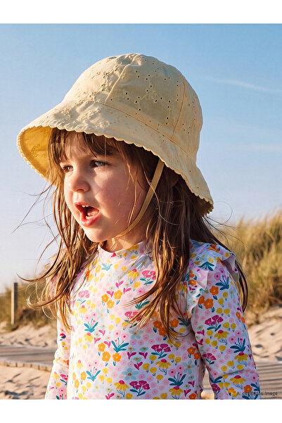 LC Waikiki Trendlucky Flower Embroidered Baby Girl Bucket Hat with Difference...