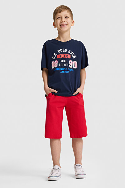 U.S. Polo Assn. Boy's Red Orme Capri Bermuda 50320517-Vr171