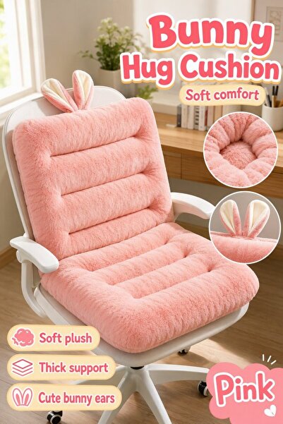 Generic 1 Crystal Velvet Non Slip Chair Seat Cushion Lumbar Support Plush Rab...