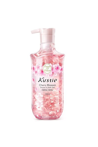 kustie Gel de duș cu floare de cireș, Niacinamidă, Iluminator, Hidratant, Ant...