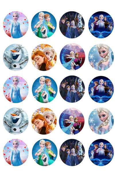 postercraft Frozen Elsa Concept 5-Piece Decorative Sticker and Label Set 14.8 X 21 Cm, Phone Case, Book, Journal, Memory Book, Diary, Bag, Box, for Any Surface