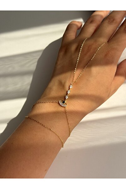 Owentis Gold Zirkon Taşlı Işıltılı Göz Paige Şahmeran Bileklik