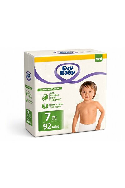 Evy Baby Baby Diapers Size 7 19+ kg Xxlarge 92 Pieces Economical Super Opport...