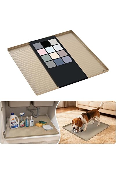 GENERAL URMONA Waterproof Silicone Under Sink Mat Shelf Liner for Kitchen and...