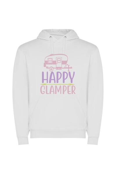 iLovePrints Glamper Joyride Φούτερ με κουκούλα σε χρώμα Λευκό