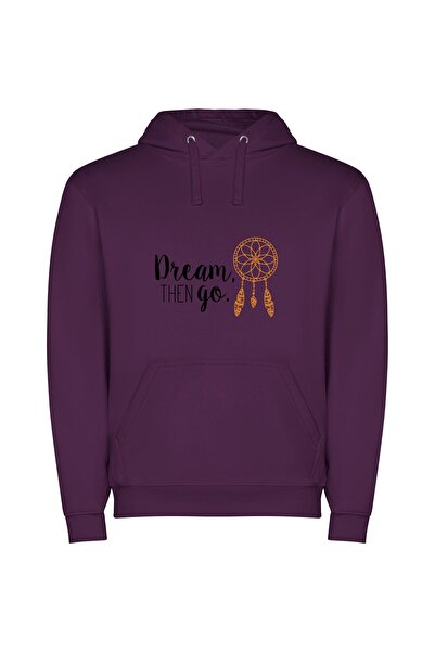 iLovePrints Enchanting Dream Escape Φούτερ με κουκούλα σε χρώμα Μωβ