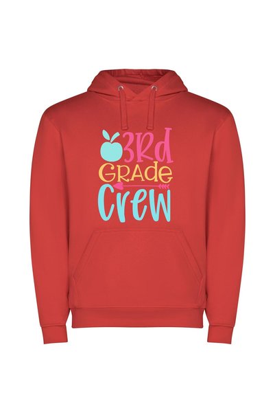 iLovePrints Grade Crew's Elite Apple Φούτερ με κουκούλα σε χρώμα Κόκκινο