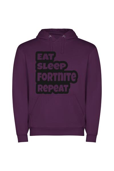iLovePrints Fancy Fortn-item Gallery Φούτερ με κουκούλα σε χρώμα Μωβ