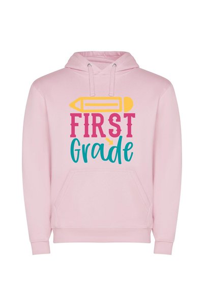 iLovePrints First Grade Excellence Φούτερ με κουκούλα σε χρώμα Ροζ
