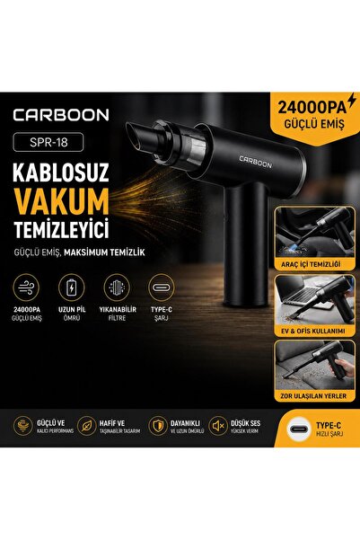 CARBOON POLYAP KABLOSUZ VAKUM TEMİZLEYİC (Güçlü emiş,maksimum temizlik)