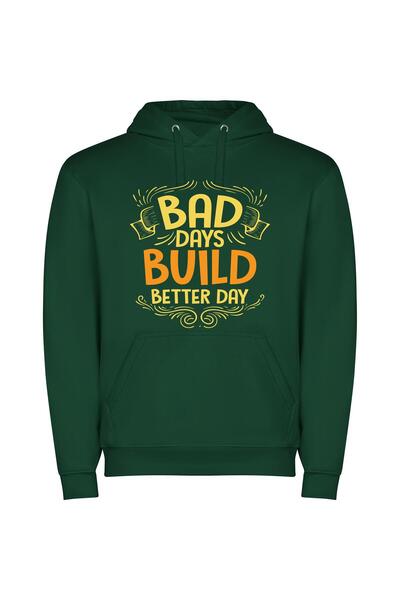 iLovePrints Building Better Days: An Inspired Journey Φούτερ με κουκούλα σε χ...
