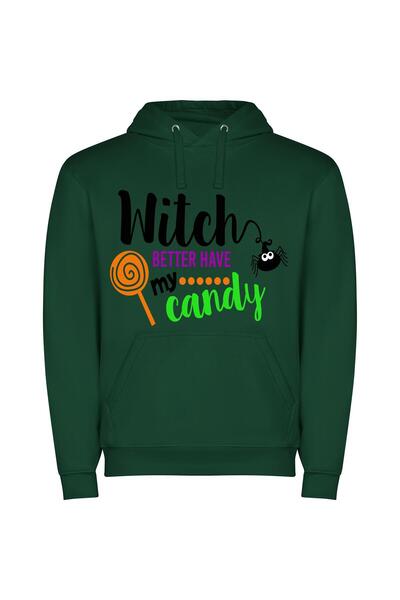 iLovePrints Sorcery Sweet Sensations Φούτερ με κουκούλα σε χρώμα Πράσινο