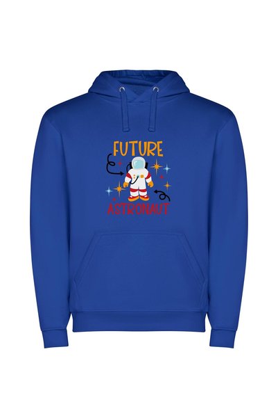 iLovePrints Future Space Ambassador Φούτερ με κουκούλα σε χρώμα Μπλε